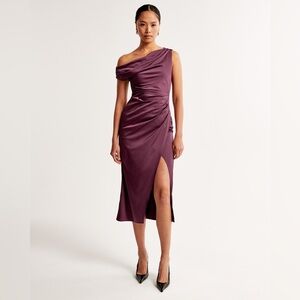 Abercrombie & Fitch Purple One-Shoulder Dress